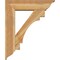 Ekena Millwork Merced Traditional Rough Sawn Bracket w/ Offset Brace, Western Red Cedar, 8"W x 30"D x 36"H BKT0806X30X36MRC01RWR - alternate 4